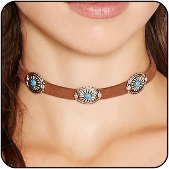 Boho Necklaces for Women - Country Cowgirl & Bohemian Jewelry - Turquoise Wester - Picture 1 of 8